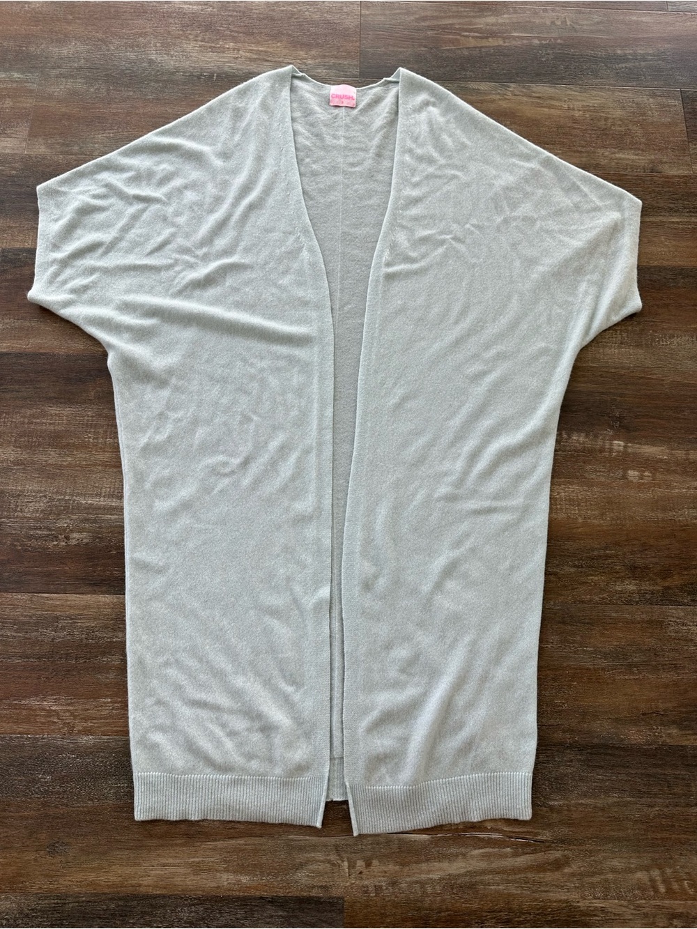 Crush Cashmere Duster Short Sleeve Cardigan Women’s Size 2/Medium